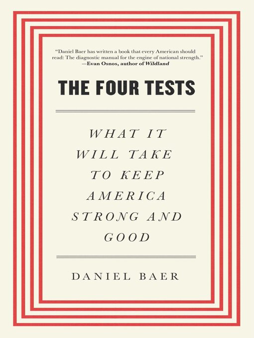 Title details for The Four Tests by Daniel Baer - Available